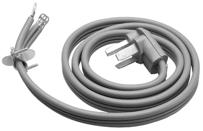 6-ft. 10/3 Srdt Gray Flat Dryer Cord With Right Angle Male Plug