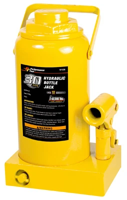30-ton Capacity Hydraulic Bottle Jack Heavy Duty Steel Construction