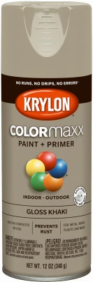 Colormaxx 12 Oz Khaki Gloss Spray Paint & Primer