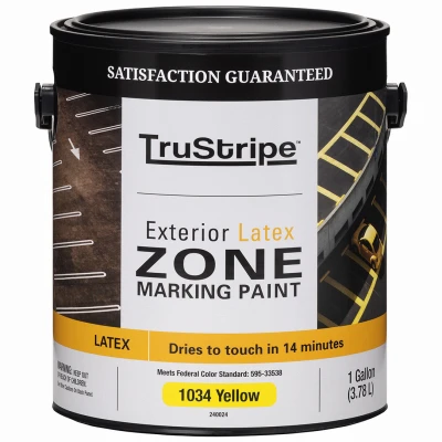 Yellow Flat Latex Zone Marking Paint - 1 Gallon