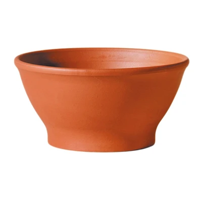 9-inch Terra Cotta Clay Bowl Planter