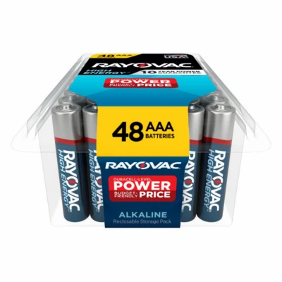 High Energy Aaa Alkaline Batteries - 48 Pack