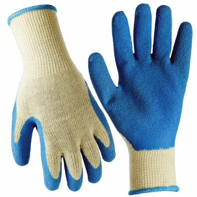 Men's Large Latex Rubber Work Gloves - 3 Pack