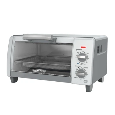 Gray 4-slice Toaster Oven With Air Fryer & Multifunction Settings