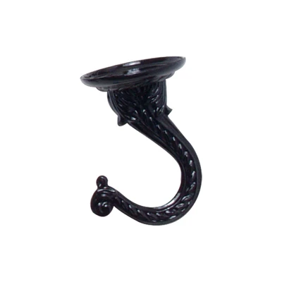Heavy-duty Jumbo Black Ceiling Hook For Hanging Plants & Fixtures