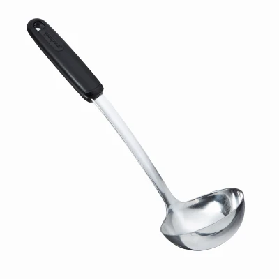 12-inch Chrome-plated Kitchen Ladle With Ergonomic Handle