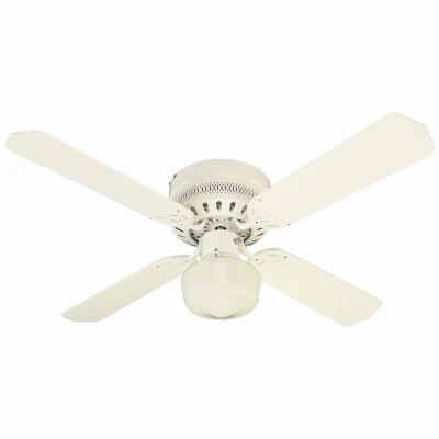 Casanova 42" White Ceiling Fan With Built-in Light Kit