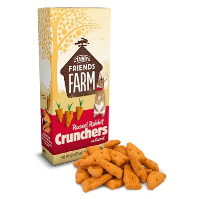 Russel Rabbit Carrot Crunchers - Nutritious 4.2 Oz Treats For Small Pets