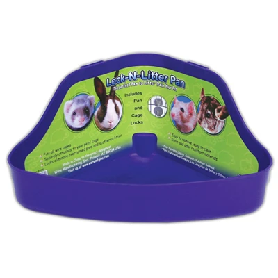 Lock-n-litter Pan For Small Pets – Secure Cage Attachment