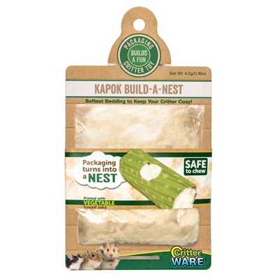 Kapok Build-a-nest Soft Natural Fiber Bedding For Small Pets
