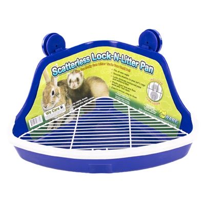 Scatterless Lock-n-litter Pan With Wire Floor For Small Pets