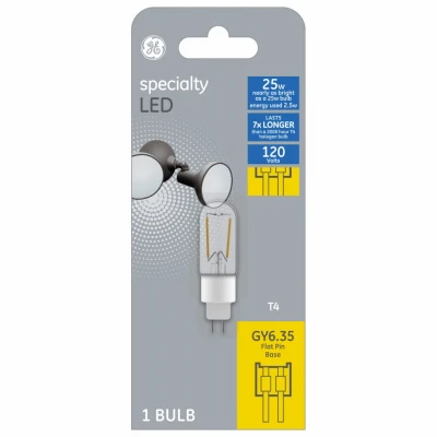 2w Clear Filament Led Bulb – 400 Lumens, Gy6.35 Base