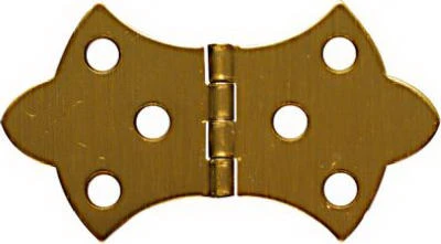 2-pack Antique Brass Decorative Hinges 1-11/16 X 3-1/16 Inches