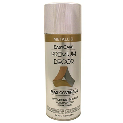 Premium Decor Metallic Spray Paint, Chrome, 12 Ounce Can