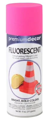 Electric Pink Premium Fluorescent Spray Paint - 11 Oz Can