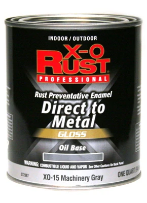 Premium Ant-rust Oil-base Enamel, Machinery Gray Gloss, 1 Quart