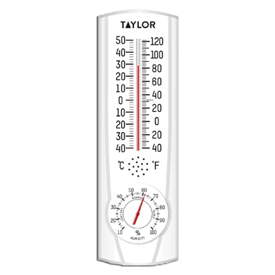 9-inch Indoor & Outdoor Thermometer With Hygrometer – Dual Function Monitoring