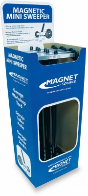 Compact Magnetic Mini Sweeper With 14.5-inch Wide Sweep For Metal Debris Removal