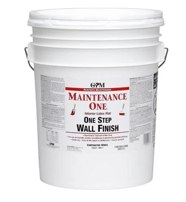Contractor White Interior Latex Paint 5 Gallon Pail
