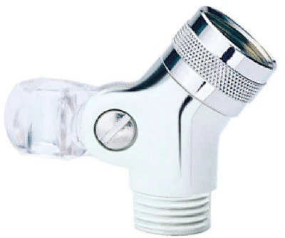 Chrome Finish Handheld Swivel Connector With Pin Mount Connection