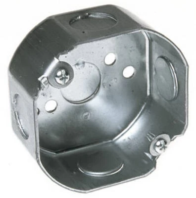Durable 3.5" Octagon Metal Electrical Box With 1.5" Depth