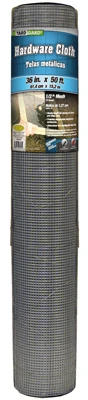 Galvanized Metal Hardware Cloth Fence, 1/2-inch Mesh, 19-gauge, 36-inch X 50-foot