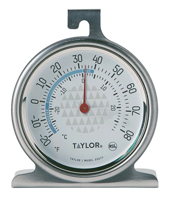 Trutemp Stainless Steel Refrigerator & Freezer Thermometer