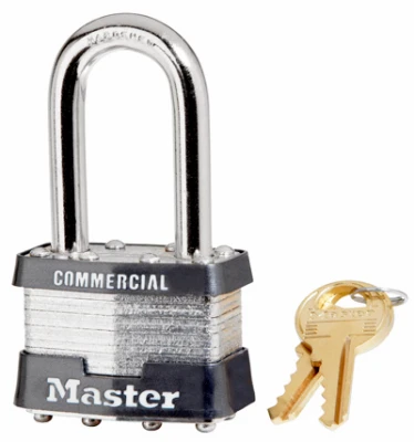 Durable 1-3/4" Laminated Steel Padlock With 1.5" Long Shackle - Keyed Alike