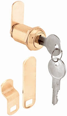 Brass 1-1/8 Inch Keyed-alike Drawer & Cabinet Lock
