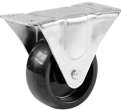 3-inch Polypropylene Rigid Plate Caster - 209 Lb Load Capacity, Non-marking Tread