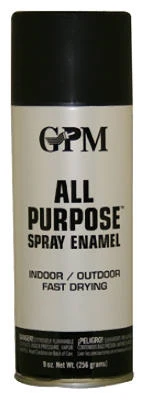9 Oz Flat Black All-purpose Spray Paint Aerosol Can