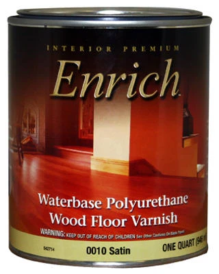Woodsman Water-based Varnish And Floor Finish, Satin Finish, 1 Quart