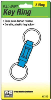 Durable Pull-apart Key Ring With Easy-split Design