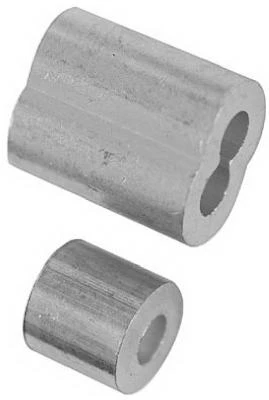 Aluminum Ferrule & Stop Set 1/8" Cable - Pack Of 2