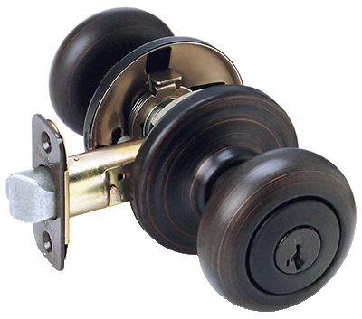 Juno Venetian Bronze Entry Door Knob Lockset With Smartkey Security