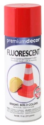 Premium Fluorescent Hot Red Spray Paint – 11oz Can