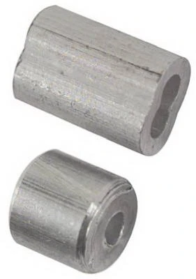 1/16-inch Aluminum Garage Door Ferrules & Stops, 2-pack