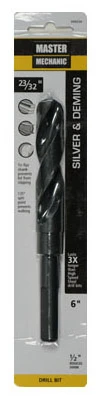 23/32" X 6" Silver & Deming Black Oxide Drill Bit - Durable Precision