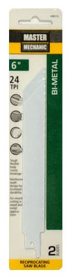 6-inch 24-tpi Bi-metal Cobalt Reciprocating Saw Blades - 2 Pack