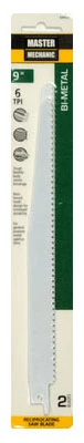 9-inch Bi-metal Cobalt Reciprocating Saw Blades, 6 Tpi, 2-pack