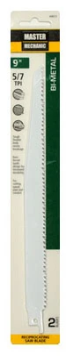 9-inch Bi-metal Reciprocating Saw Blades, 5/7 Tpi, 2-pack