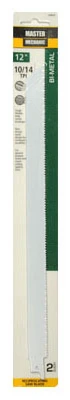 12-inch Bi-metal Reciprocating Saw Blades – 2 Pack, 10/14 Tpi