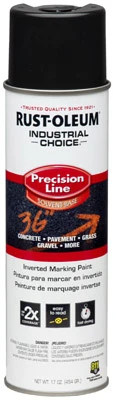 Industrial Choice Black Precision Line Marking Spray, 17 Oz Inverted