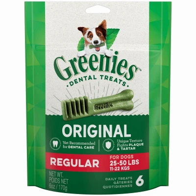 Regular Dog Dental Treats – 6 Pack