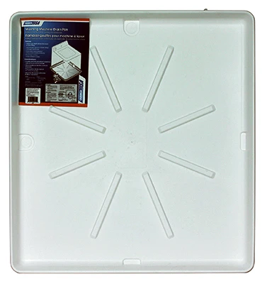 Durable 30x32 Inch White Polypropylene Washing Machine Drain Pan