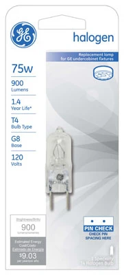 75w Quartz Halogen Bulb With G8 Base – Bright & Efficient Lighting
