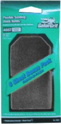 Waterproof Hook & Loop Sanding Sheets – 8-pack Variety