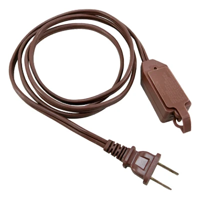 6-foot Brown 16/2 Gauge Polarized Extension Cord With Cube Tap