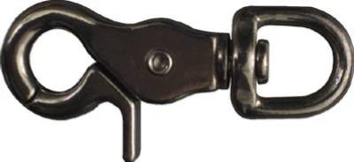 Durable 0.5" Stainless Steel Trigger Snap Hook With Swivel Eye