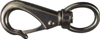 Premium 0.75" X 3.69" Stainless Steel Boat Snap With Swivel Eye